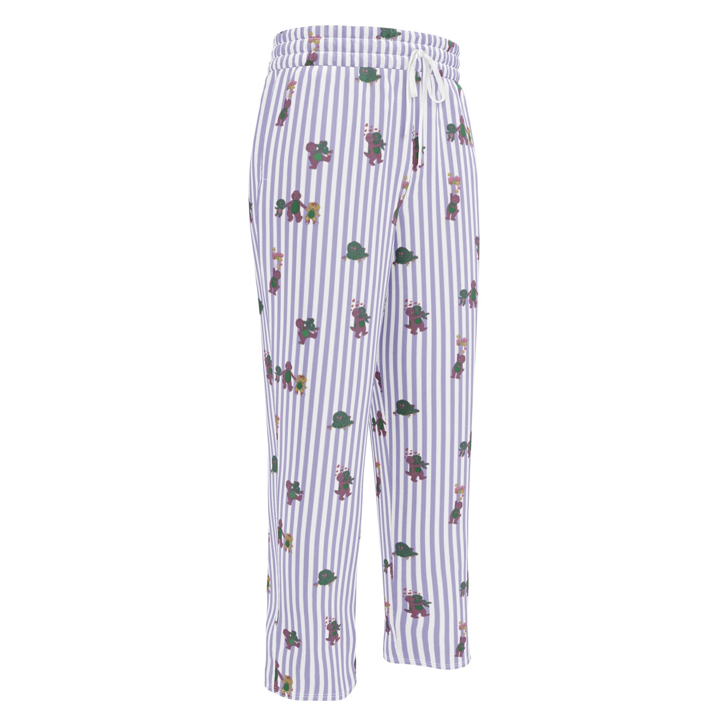 Barney Dinosaurs Wide Leg Striped Pants